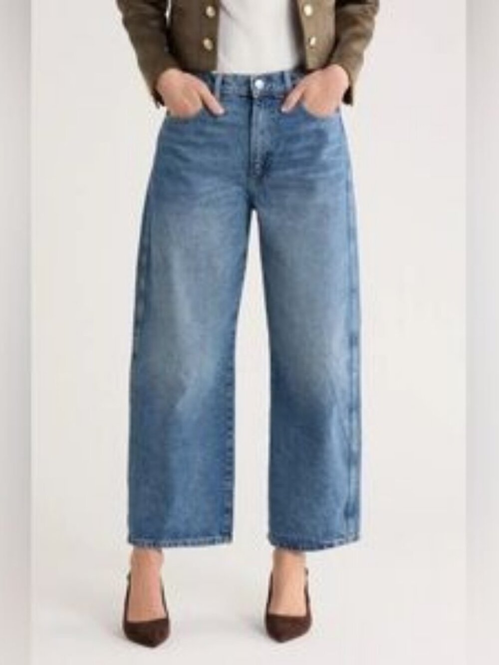 EDIT Jason Wu Liv Barrel Jeans Size 29 Blue, Super High Rise 30" inseam NEW